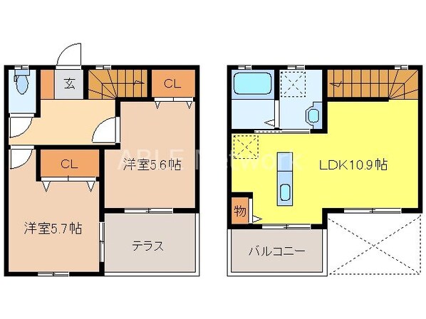 プレミアム原古賀の物件間取画像